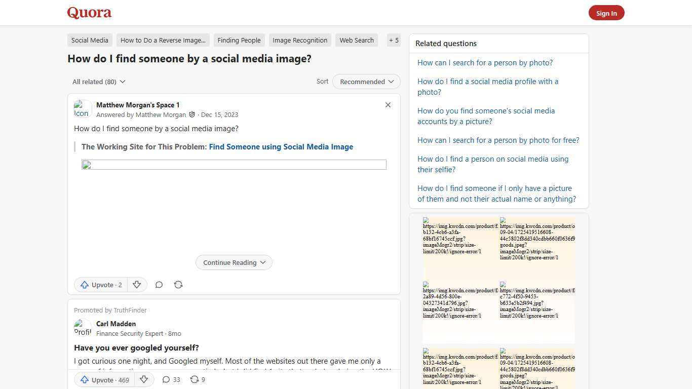How to find someone by a social media image - Quora